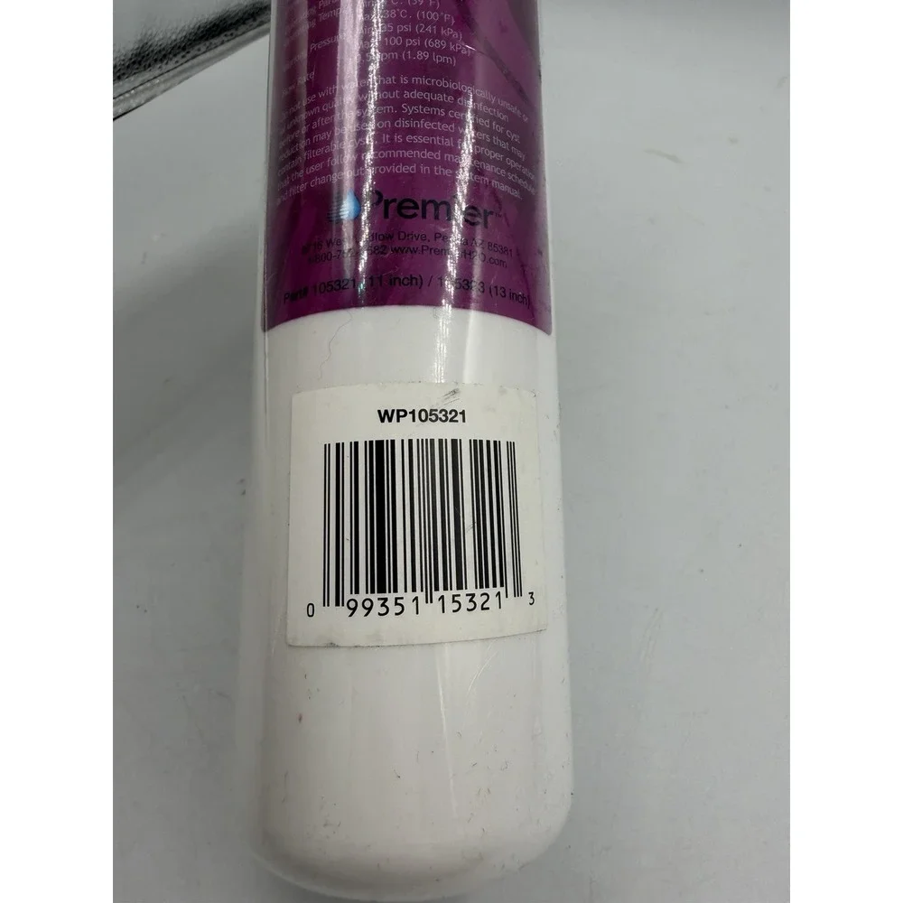 Watts Premier UF Membrane Filter WP105321 Lid Cracked AS IS